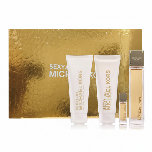 MICHAEL KORS SEXYAMBER (W) SET EDP 100ML + EDP 5ML + BL 100ML + SG 100ML