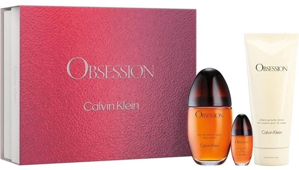 CALVIN KLEIN OBSESSION EDP 100ML + 15ML + BL GIFT SET FOR WOMEN