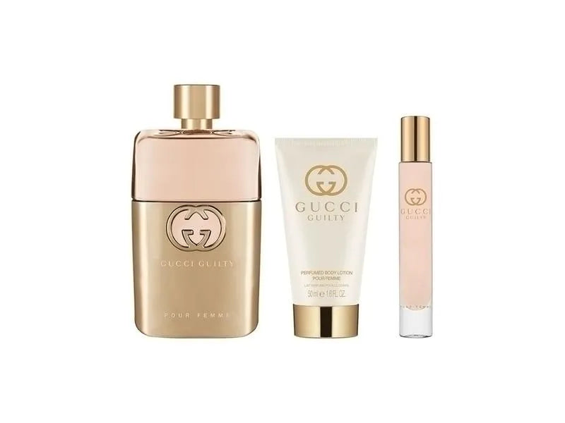 GUCCI GUILTY POUR FEMME SET EDP 90ML + EDP10ML + BL 50ML