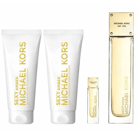 MICHAEL KORS SEXYAMBER (W) SET EDP 100ML + EDP 5ML + BL 100ML + SG 100ML
