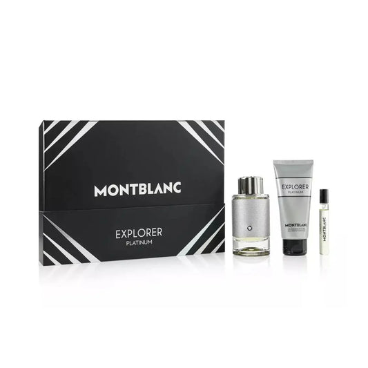 MontBlanc Explorer Platinum Eau De Parfum Gift Set For Men