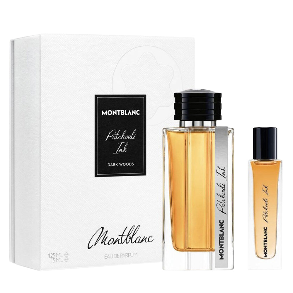 MONT BLANC PATCHOULI INK DARK WOODS (M) SET EDP 125ML + 15 ML
