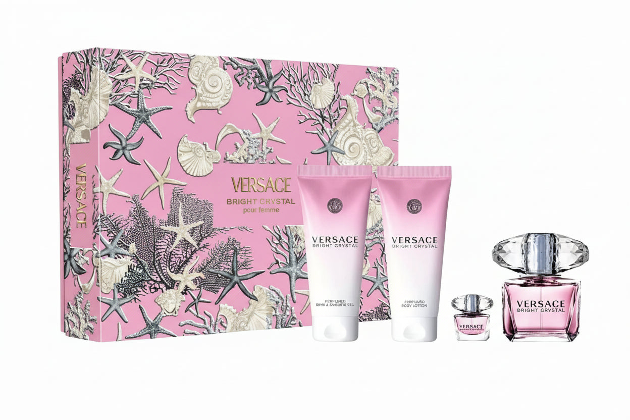 VERSACE BRIGHT CRYSTAL EDT 90ML SET