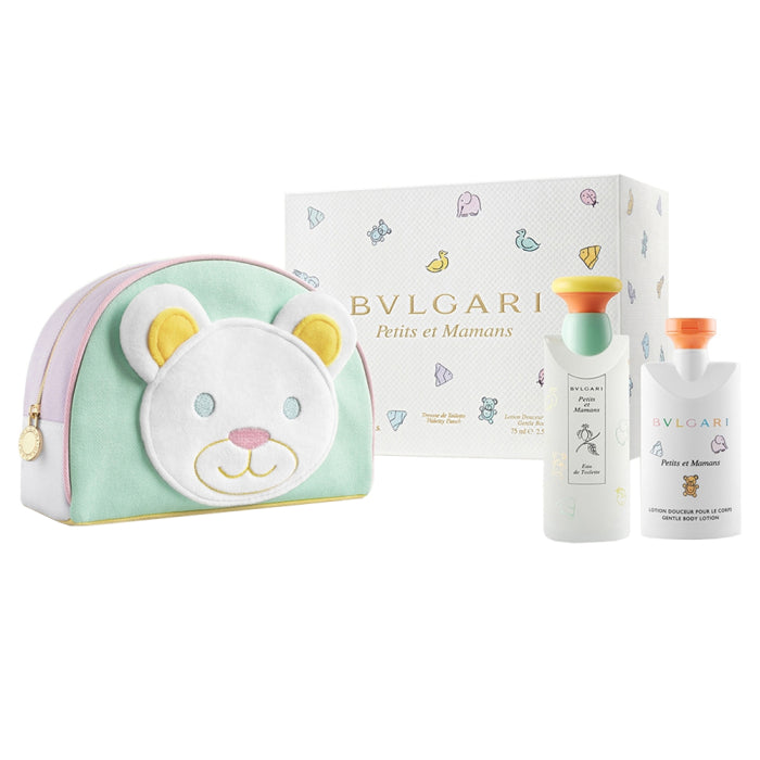 BVLGARI PETITS ET MAMANS (W) SET EDT 100ML + BL 75ML + TOILETRY POUCH