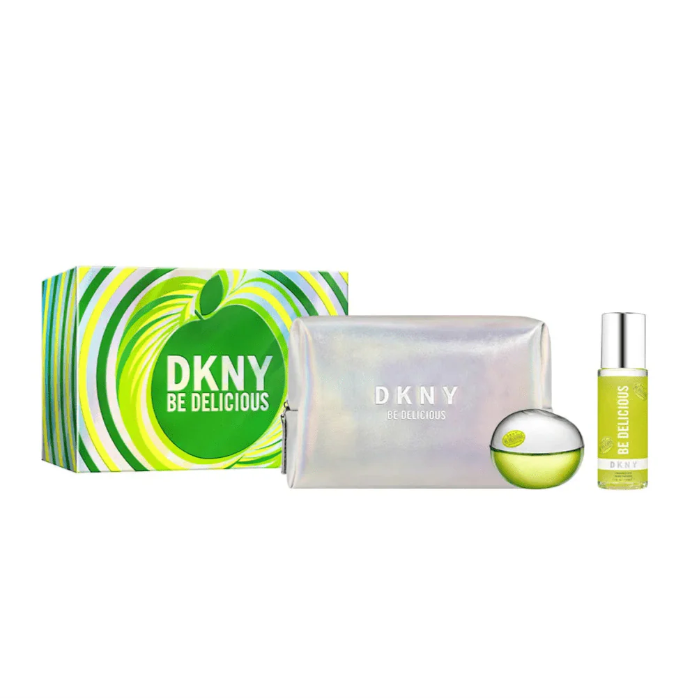 Donna Karan Be Delicious EDP Set with Body Mist and Pouch for Women