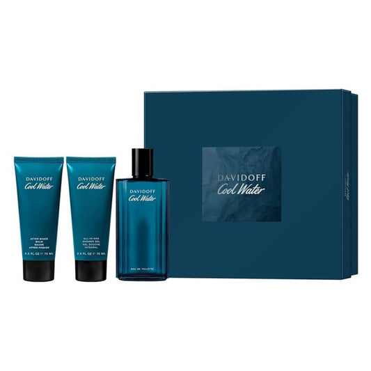 DAVIDOFF COOL WATER (M) SET EDT 125ML + SG 75ML + ASB 75ML
