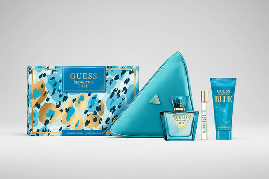 GUESS SEDUCTIVE BLUE (W) EDT 75ML POUCH SET