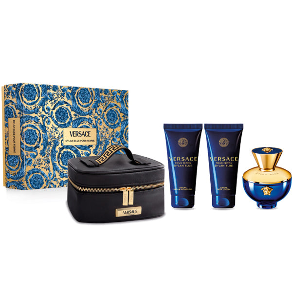 Versace Pour Femme Dylan Blue Set (EDP 100ml + BL 100ml + SG 100ml + Bag) for Women