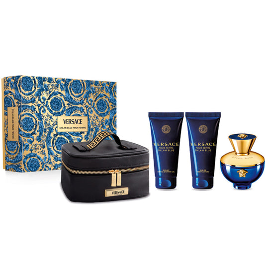 Versace Pour Femme Dylan Blue Set (EDP 100ml + BL 100ml + SG 100ml + Bag) for Women